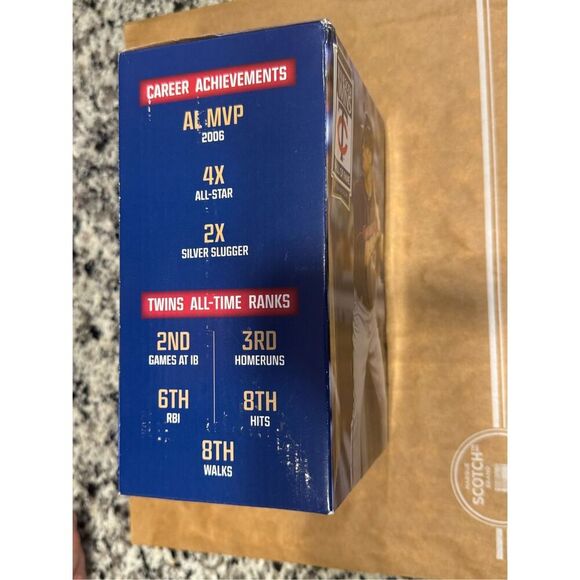 Justin Morneau 2020 Bobblehead Twins Hall of Fame - Picture 3 of 12